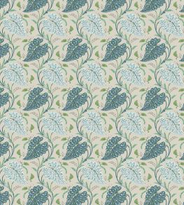 Felbrigg Fabric by Nina Campbell Indigo/Green
