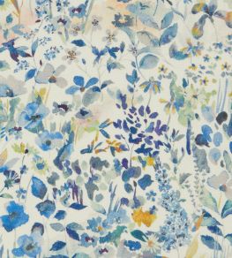 Felda Wild Fabric by Liberty Lapis