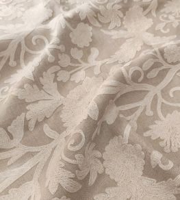 Ferahan Linen Fabric by Warwick Parchment