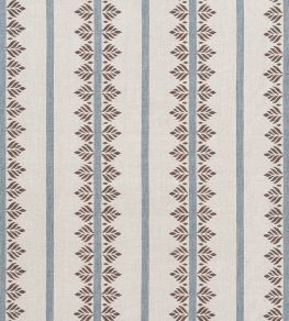 Fern Stripe Fabric by Anna French Brown and Slate