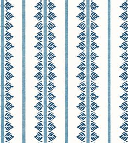 Fern Stripe Wallpaper by Anna French Navy