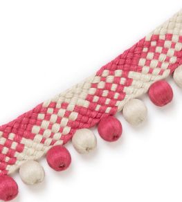 Festoon Tape Trimming by Christopher Farr Cloth Hot Pink