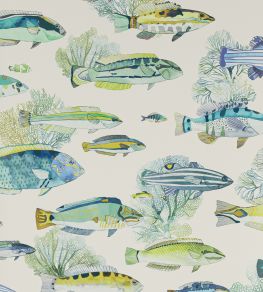 Fidji Wallpaper by Manuel Canovas Aqua