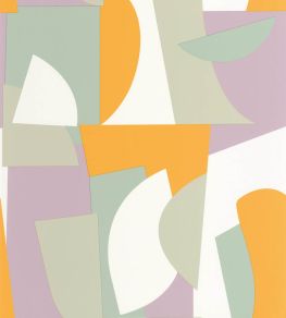 Figures Wallpaper by Caselio Vert Mauve