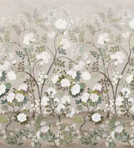 Fleur Orientale Fabric by Designers Guild Pale Birch