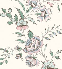 Fleurie Wallpaper by Lewis & Wood Peppermint Rose
