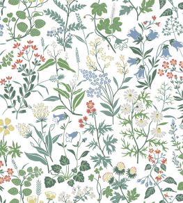 Flora Wallpaper by Borastapeter White