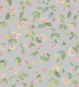 Flora Wallpaper by Cole & Son Rose & Olive on Grey