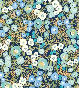 Flora Ditsy Wallpaper by Ohpopsi Cerulean
