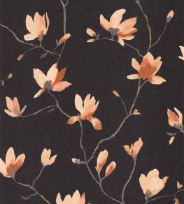 Florescence Suzhou Wallpaper by Casadeco Orange Crepuscule