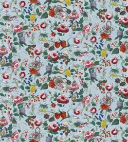 Flower Fan Fabric by Designers Guild Sky Blue