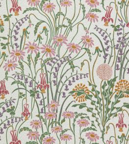 Flower Meadow Wallpaper by 1838 Wallcoverings Cream