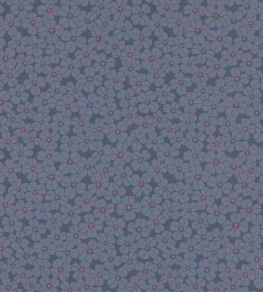 Flower Shower Wallpaper by Langelid Von Bromssen Indigo