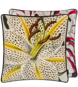 Flowered Cushion 55 x 55cm by Christian Lacroix Craie