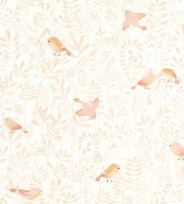 Flying Bird Wallpaper by Casadeco Rose Nude