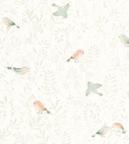 Flying Bird Wallpaper by Casadeco Vert Amande