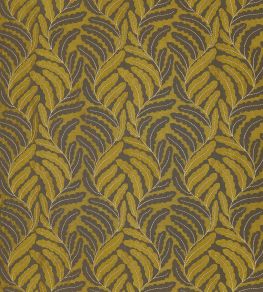 Folia Embroidery Fabric by Jim Thompson Antique Brass