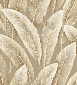 Foliage Wallpaper by Today Interiors Tan