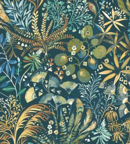Folium Fabric by Arley House Ocean