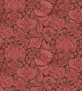 Folk Floral Fabric by Parker & Jules Crimson
