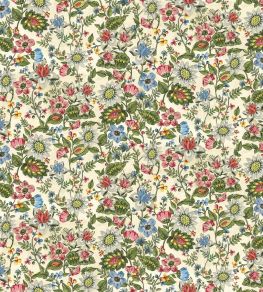 Folk Flower Fabric by Designers Guild Parchment