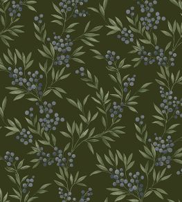 Forest Berries Wallpaper by Borastapeter Green/Blue