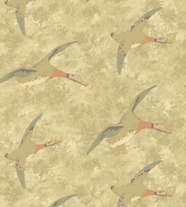 Forest Ducks Wallpaper by Mulberry Home Parchment