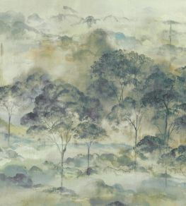 Foret Vallombrosa Mural by Casadeco Vert Lichen