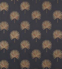 Fortunei Fabric by Jane Churchill Petrol/Gold