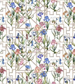 Fretwork Garden Fabric by Christian Lacroix Azur