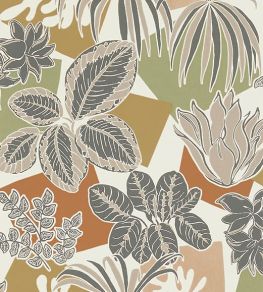 Frondoso Wallpaper by Osborne & Little Copper/Charcoal