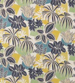 Frondoso Fabric by Osborne & Little Petrol/Gold