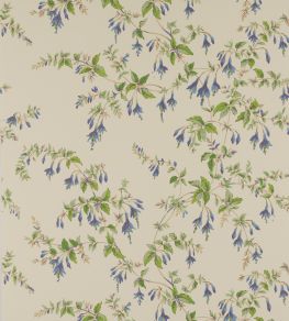 Fuchsia Wallpaper by Colefax and Fowler Blue/Leaf