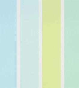 Fun Fair Stripe Wallpaper by Designers Guild Aqua