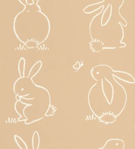 Funny Bunny Wallpaper by Casadeco Beige Camel