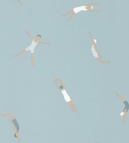 Funny Swim Wallpaper by Caselio Smoke Blue