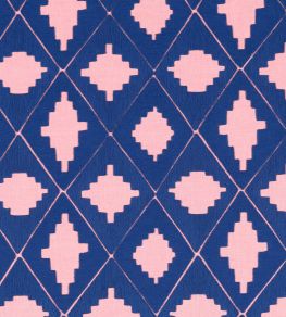 Garden Terrace Fabric by Harlequin Lapis/Rose