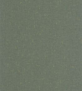 Gaze Metal Wallpaper by Caselio Vert Eucalyptus Or