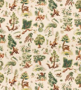Gertrude Fabric by GP & J Baker Document Green