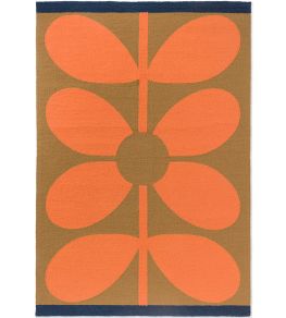 Giant Sixties Stem Rug by Orla Kiely Tomato
