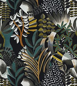 Giardini Fabric by Casamance Noir De Lune