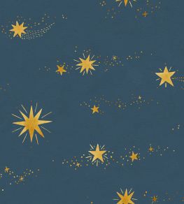 Gillis Wallpaper by Sandberg Midnight Blue