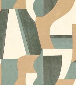 Gino Wallpaper by Casamance Emeraude