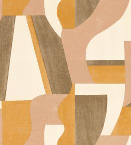 Gino Wallpaper by Casamance Ocre/Nude