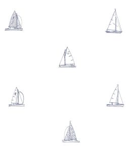 Gone Sailing Wallpaper by Today Interiors Navy