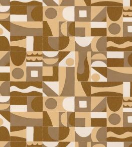 Gourna Wallpaper by Casamance Ocre/Dore