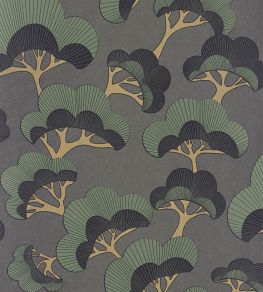 Goyo Matsu Wallpaper by Casadeco Anthracite