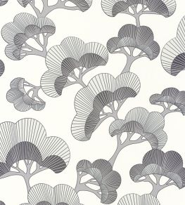 Goyo Matsu Wallpaper by Casadeco Noir Fusain