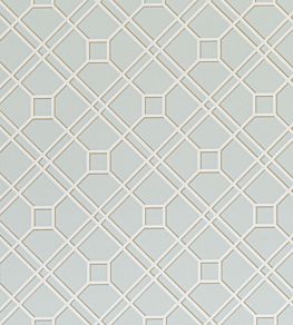 Langdale Trellis Wallpaper by GP & J Baker Soft Blue
