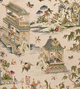 Grand Palace Fabric by Thibaut Blush